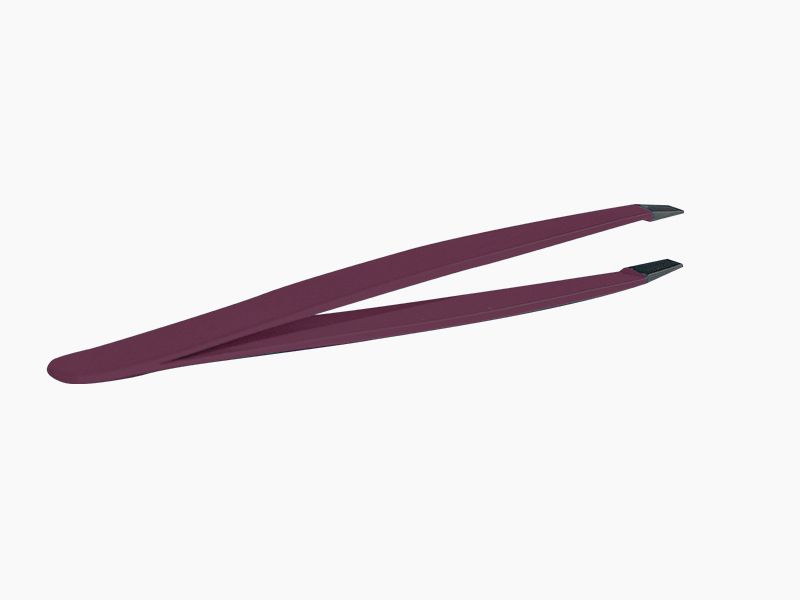 Pince à épiler inox mors carrés Pince à épiler en inox à mors carrés pour l’épilation des sourcils